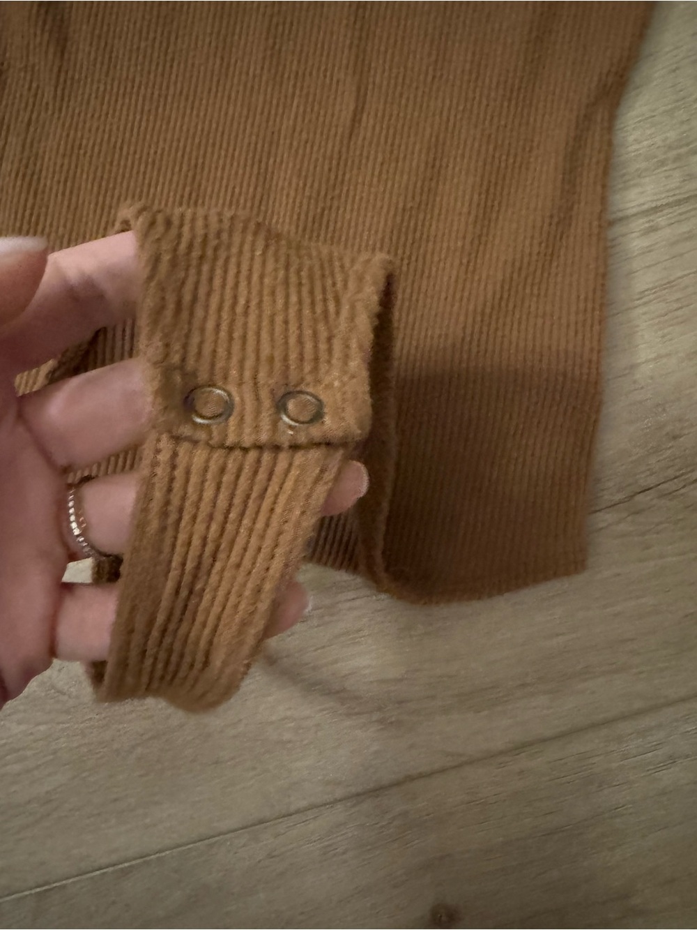 Strapless Ribbed One-Piece — Brown - Picture 5 of 5